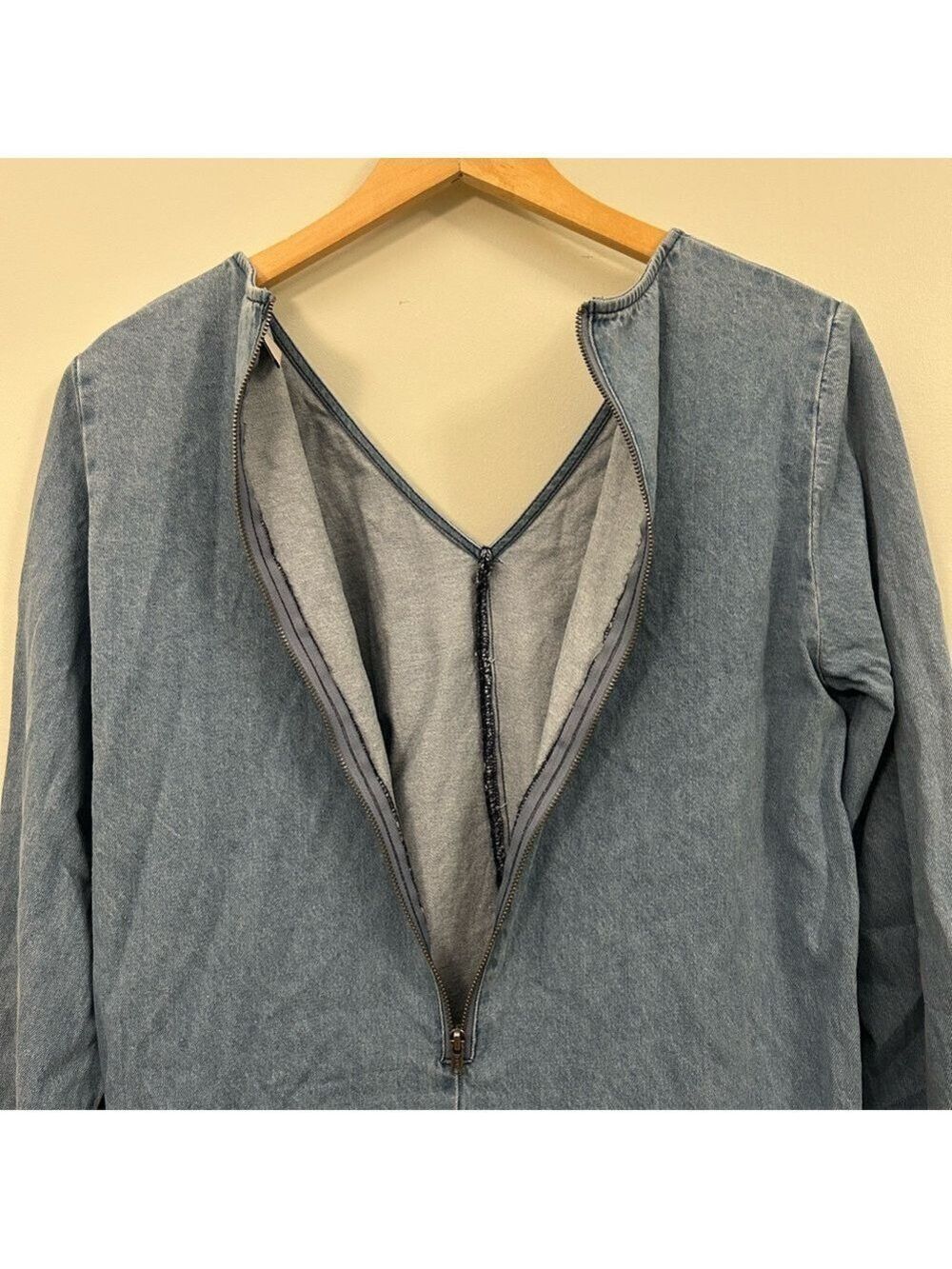 Ichi Denim Tie Front Dress Size 36 - Picture 4 of 7